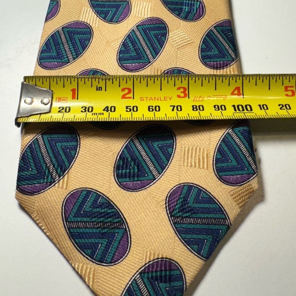 Nice High End Yellow Robert Talbott Best of Class Silk Neck Tie Italy MINTY - Picture 7 of 11